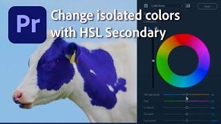 How to change color one at a time with HSL Secondary in Premiere Pro