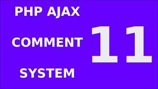 11. Php Jquery Ajax Responsive Comment Form System Tutorial