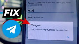 Fix Telegram Too Many Attempts Please Try Again Later Error