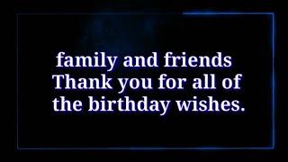 Best Thank You Replies to Birthday Wishes.| In English language