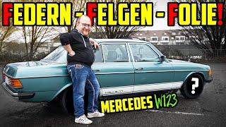 TIEFER, BREITER & trotzdem LANGSAM! - Mercedes W123 200 - Probefahrt + Prüfstand!