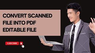 How to Convert Scanned Pdf file to Editable Pdf File Offline | Nitro Pro Class 4|