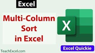 Sort on Multiple Columns at Once in Excel - Excel Quickie 27