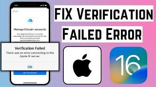 FIX Verification Failed ‘There was an error connecting to Apple ID Server iOS 16