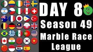 Marble Race League Season 49 Day 8 Marble Race in Algodoo / Marble Race King