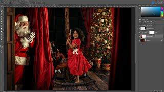 Editing tutorial: Adding the Secret Santa overlay in Photoshop (by LSP Actions)