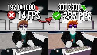 ROBLOX: HOW TO LOWER RESOLUTION AND GET MORE FPS| Play Roblox in 800x600️