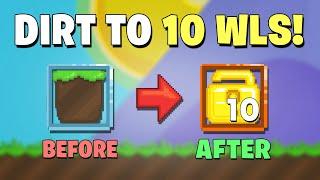 Dirt to 10 WLS! How to get RICH FAST in Growtopia! (Simple Profit Method!) OMG!