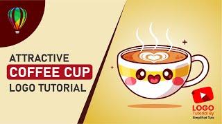 Coffee Cup Logo Design Tutorial | Coreldraw Tutorial | Simplified Tuts