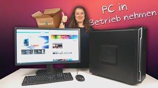 PC in Betrieb nehmen