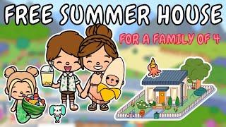 FREE Aesthetic Summer House ️ Toca Boca Free House Ideas  TOCA GIRLZ