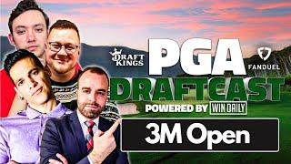 LIVE 3M Open PGA Draft | PGA Draftcast | DraftKings Golf Tips & DFS Picks