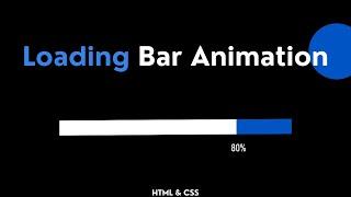 Create Loading Bar Animation with CSS | CSS Tutorial | Frontenddude
