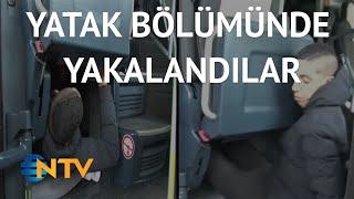 @NTV Kaçak göçmenler otobüste sıkışınca yakayı ele verdi