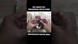 menyambung amplas belt sander menggunakan karung beras #beltsander #beltgrinder #amplassabuk