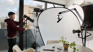 How I created 4 Talking Head Setups in 1 Room