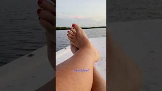 Dirty Feet Taking a Boat Ride #dirtyfeet #feet #soles #toes #dirtysoles #asmr #asmrsounds #boating