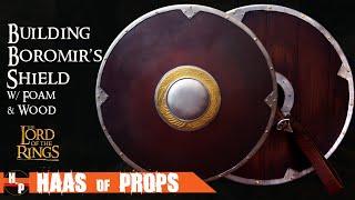 Make a Boromir Shield with Plywood & EVA Foam | LOTR SHIELD for Larping or Cosplay Faux Leather