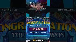  $2400 WIN ON THIS SLOT ! #casino #slots #casinostream #stream #streamer #stake #187crew #crypto