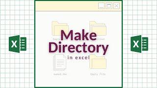 Make Directory in Excel‼️ #excel