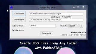 Create ISO Files From Any Folder with Folder2ISO [How to]