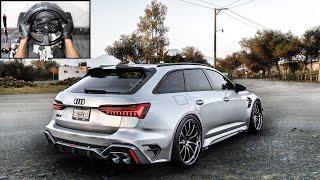 2021 Audi RS6 Avant | Forza Horizon 5 | Steering Wheel Gameplay