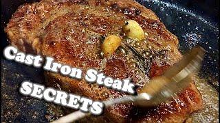  How to Make Perfectly Cooked Cast Iron Steak  Cooking Steak | Cast Iron Cooking | Butter Basted