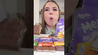 Mukbang Milka chocolate МУКБАНГ МИЛКА ШОКОЛАД #мукбанг #mukbang #asmr #асмр