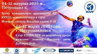 «Буревестник-2»-«Павлодар-2| ВОЛЕЙБОЛ | ЕРЛЕР | 4тур XXXIII ЧРК ІЖоғарғы лига ДублерыU-21| Петропавл