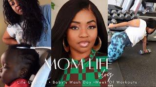 New Chapter: An Announcement, Toddler Type 4 Wash Day, A Week of Workouts and MORE! | New Mom Vlog