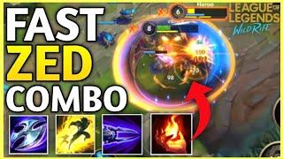 Fast Zed Combo Gameplay Wild Rift - GrandMaster 와일드리프트