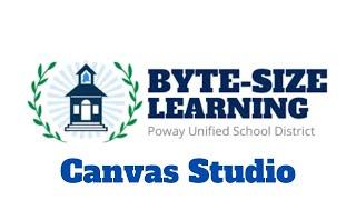 Byte-Size Learning: Canvas Studio