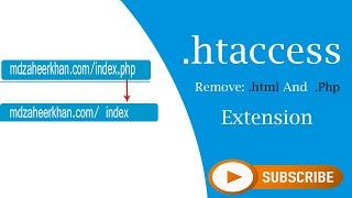 How to remove  php,  html extensions with  htaccess file
