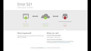 How to Fix Web Server Is Down - Error 521 in Google Chrome and Mozilla Firefox