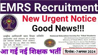 EMRS New 38480 Vacancy 2024|EMRS PGT TGT Recruitment 2024|Emrs Eligibility Post syllabus out 2024