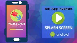 How To Add Splash Screen To Your App In MIT App Inventor || Mobile App || By Krishna Raghavendran