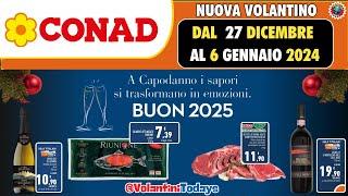 Volantino Conad dal 27 dicembre al 6 gennaio 2025   BUON 2025 CON RISPARMIO 🟩⬜️🟥 #anteprima