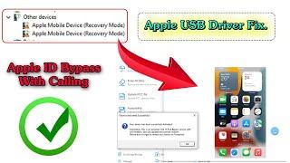 iPhone USB Driver Error Solution | Apple Mobile Device (Recovery Mode) Driver Fix By GsmRaJA