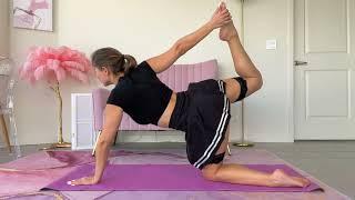 Yoga in Pleated Skirt