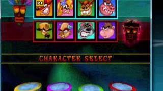 Crash Bash Part 1 Main Menu and Cutscene