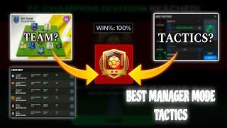 THE BEST TACTICS TO REACH FC CHAMPION IN MANAGER MODE | FC MOBILE | XPERTGAMER