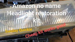 Amazon's cheap headlight restoration kit test