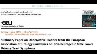 Journal Club - ‍️ European Association of Urology Guidelines on Underactive Bladder in Men