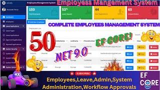 EP 50 Employees Management System With EFCore,MS SQL ASP.NET.CORE,Multiple User Approval Workflows