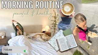 MORNING ROUTINE! healthy & peace filled habits