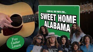 How to Play  Every Part of "Sweet Home Alabama" on Guitar!