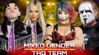 WWE 2K24 - Mixed Gender Tag Team Match - Asuka Sting VS Liv Morgan Dominik Mysterio | WWE