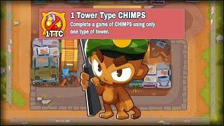 Snipers Only - Fewest Tower Type CHIMPS