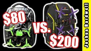 $80 RaceDayQuads FPV backpack vs $200 FPV backpack