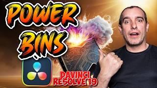 SPEED UP Your Workflow With Power Bins: DaVinci Resolve 19